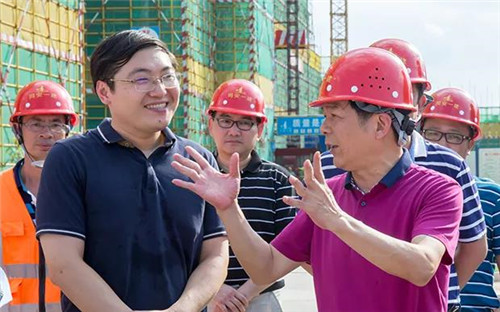 漳州市领导莅临金日长泰食品工业园视察项目施工进度