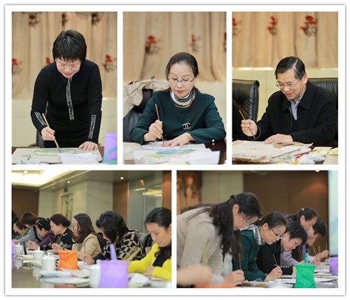 女企业家协会在安惠公司举行“三月画扇”活动