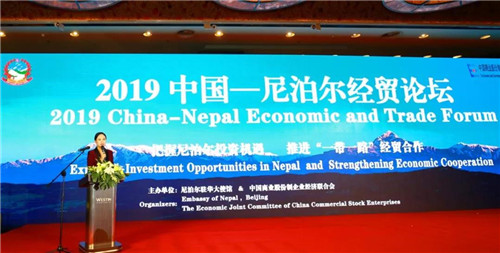 和治友德董事长韩金明参加2019中国-尼泊尔经贸论坛